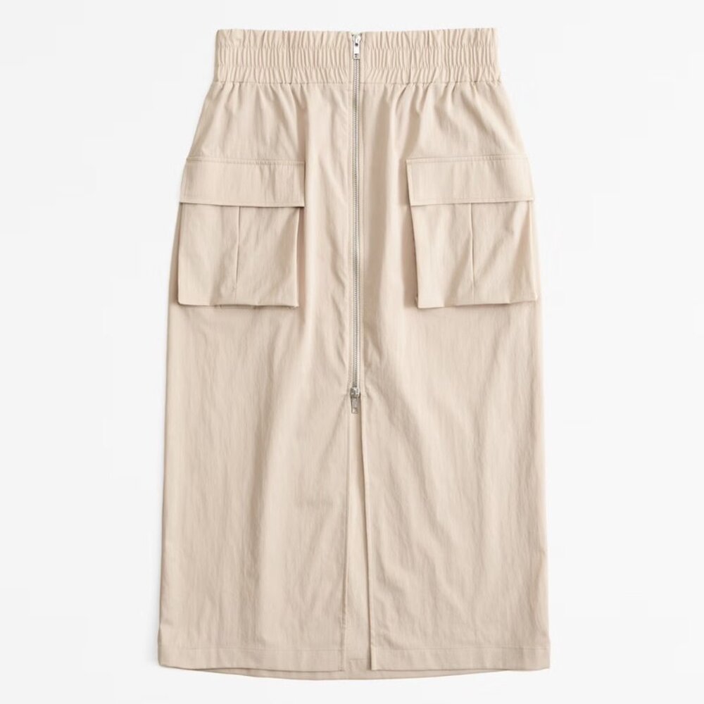 Abercrombie & Fitch Cream Maxi Skirt